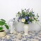 12 pcs Blue Artificial Spring Flowers – Daffodils & Daisy Stems for Decor